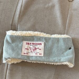 True Religion Sherpa Jean headband cold weather